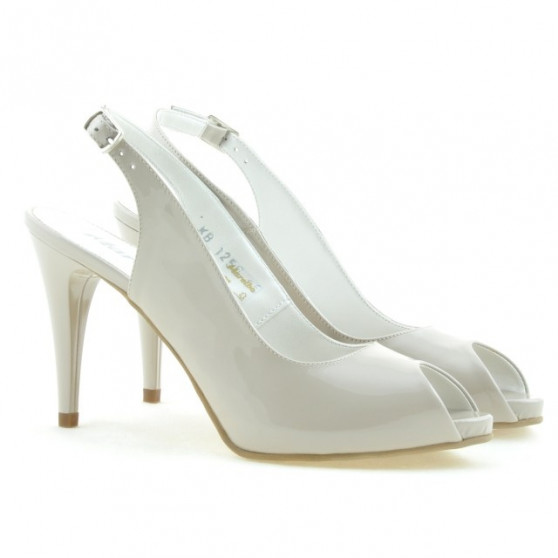 Sandales femme 1250 vernis beige nacré