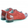 Chaussures casual femme 645 verni rouge combiné