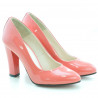 Chaussures élégantes femme 1214 vernis rouge corail