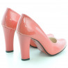 Chaussures élégantes femme 1214 vernis rouge corail
