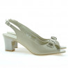 Sandales femme 1251 vernis beige