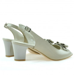Sandales femme 1251 vernis beige