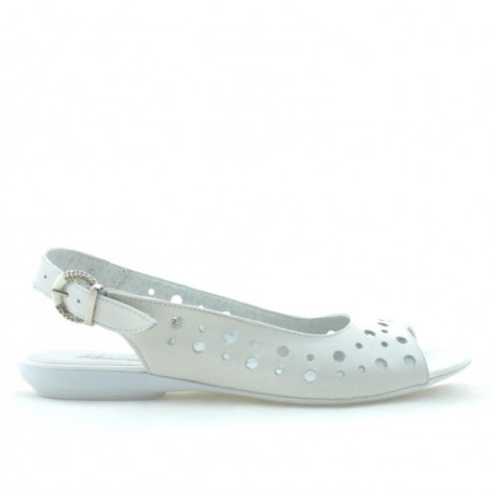 Sandales femme 5020 blanc perlé