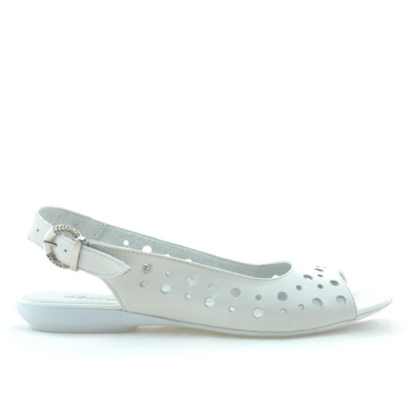Sandales femme 5020 blanc perlé