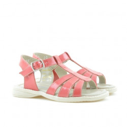 Sandales enfants petits 53c vernis corail