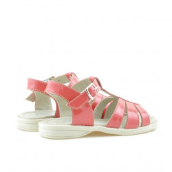 Sandales enfants petits 53c vernis corail