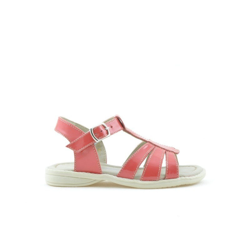 Sandales enfants petits 53c vernis corail