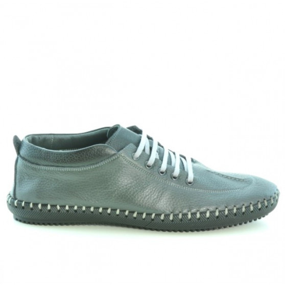 Mocassins hommes 864 gris+noir Mocassins hommes 864 gris+noir