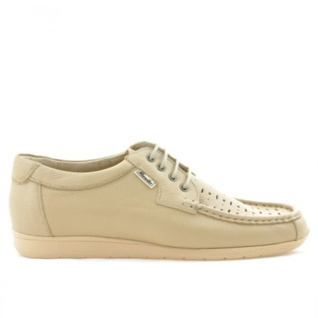 Mocassins homme 818p beige perforé
