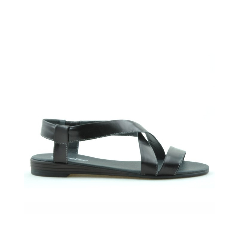 Sandales femme 5010 vernis noir