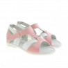 Sandales enfants petite taille 09c rose+blanc