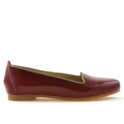 Ballerines femme 662 vernis bordeaux