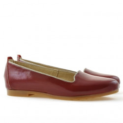 Ballerines femme 662 vernis bordeaux