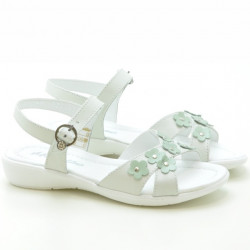 Sandales enfants 523 blanc+vernis