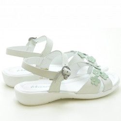 Sandales enfants 523 blanc+vernis