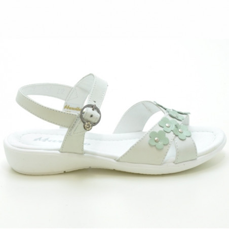 Sandales enfants 523 blanc+vernis