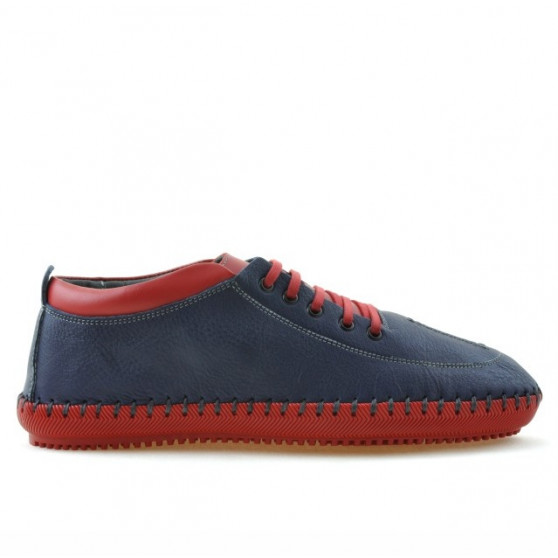 Mocassins hommes 864 indigo+rouge Mocassins hommes 864 indigo+rouge