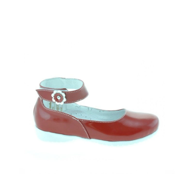 Chaussures petit enfant 17c vernis rouge