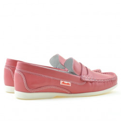 Mocassins femme 661 rouge corail
