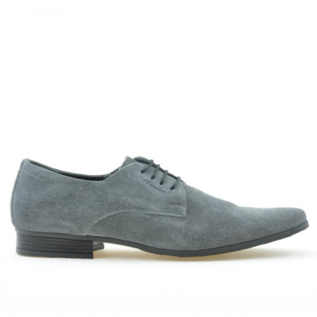 Chaussures élégantes homme 786 gris velours