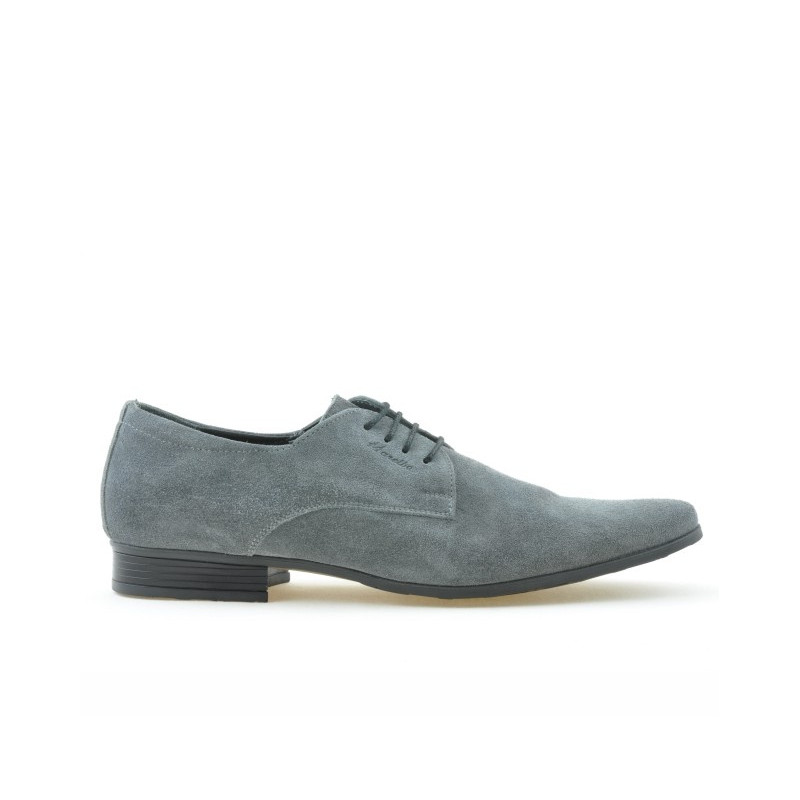 Chaussures élégantes homme 786 gris velours