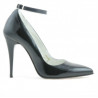 Chaussures élégantes femme 1247 vernis noir satiné