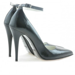 Chaussures élégantes femme 1247 vernis noir satiné