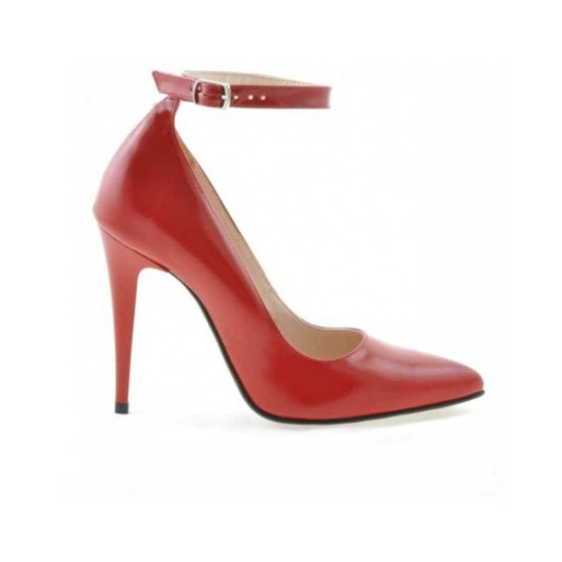 Chaussures élégantes femme 1247 vernis rouge