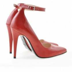 Chaussures élégantes femme 1247 vernis rouge