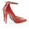 Chaussures élégantes femme 1247 vernis rouge