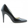 Chaussures élégantes femme 1246 vernis noir satiné