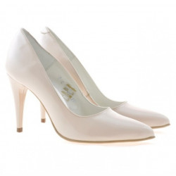 Chaussures élégantes femme 1246 vernis ivoire
