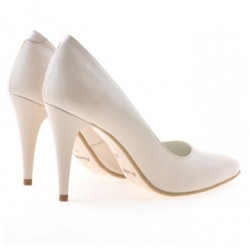 Chaussures élégantes femme 1246 vernis ivoire