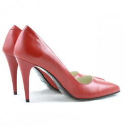 Chaussures élégantes femme 1246 vernis rouge satiné