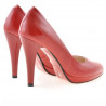 Chaussures élégantes femme 1233 vernis rouge satiné