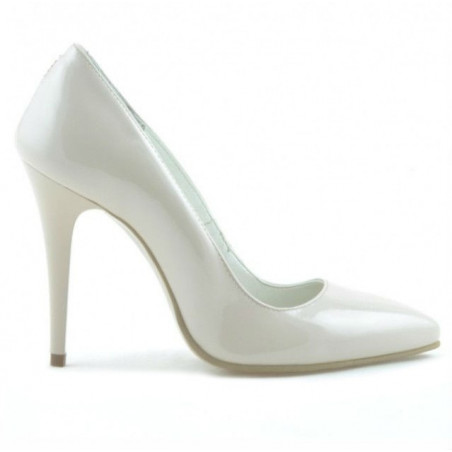 Chaussures élégantes femme 1241 vernis ivoire
