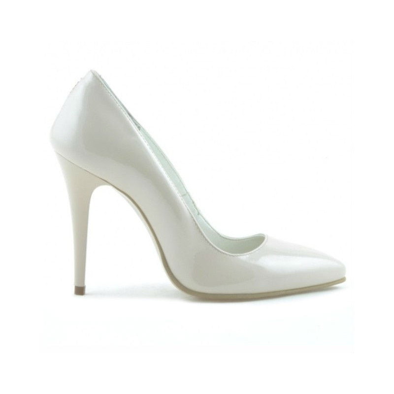 Chaussures élégantes femme 1241 vernis ivoire
