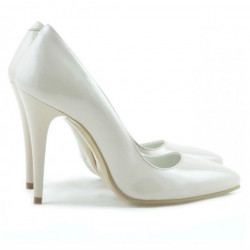 Chaussures élégantes femme 1241 vernis ivoire