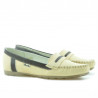 Mocassins femme 619 beige+café