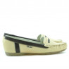 Mocassins femme 619 beige+café