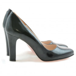 Chaussures élégantes femme 1243 vernis noir satiné