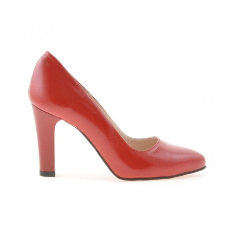 Chaussures élégantes femme 1243 verni rouge satiné