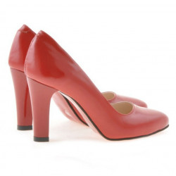 Chaussures élégantes femme 1243 verni rouge satiné