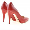 Chaussures élégantes femme 1244 verni rouge satiné
