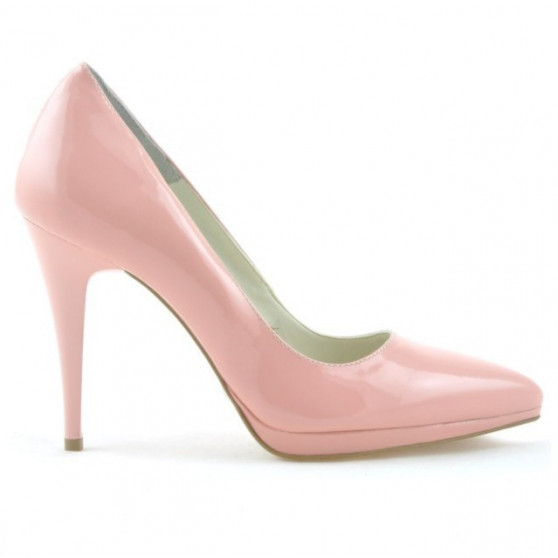 Chaussures élégantes femme 1244 vernis rose