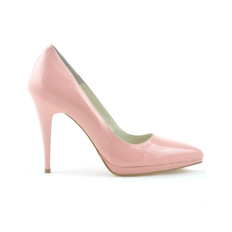 Chaussures élégantes femme 1244 vernis rose