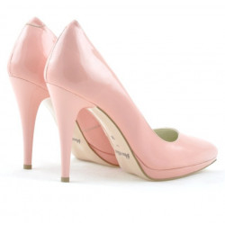 Chaussures élégantes femme 1244 vernis rose