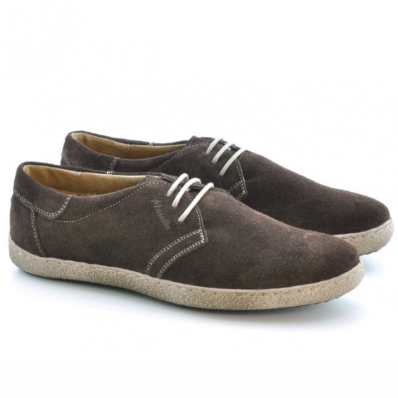 Chaussures décontractées homme 774 café velours