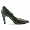 Chaussures élégantes femme 1234 croco vert
