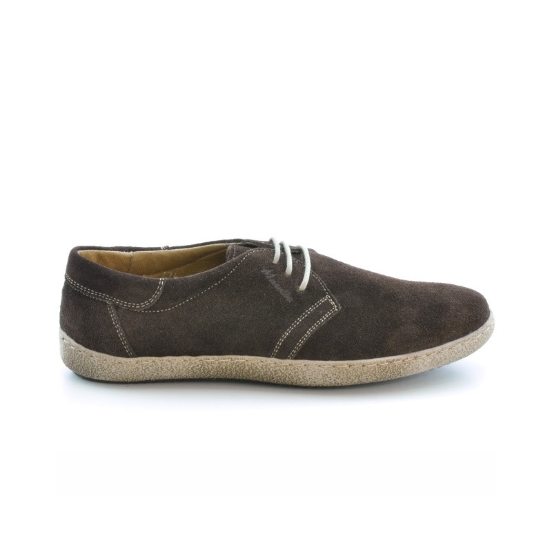 Chaussures décontractées homme 774 café velours
